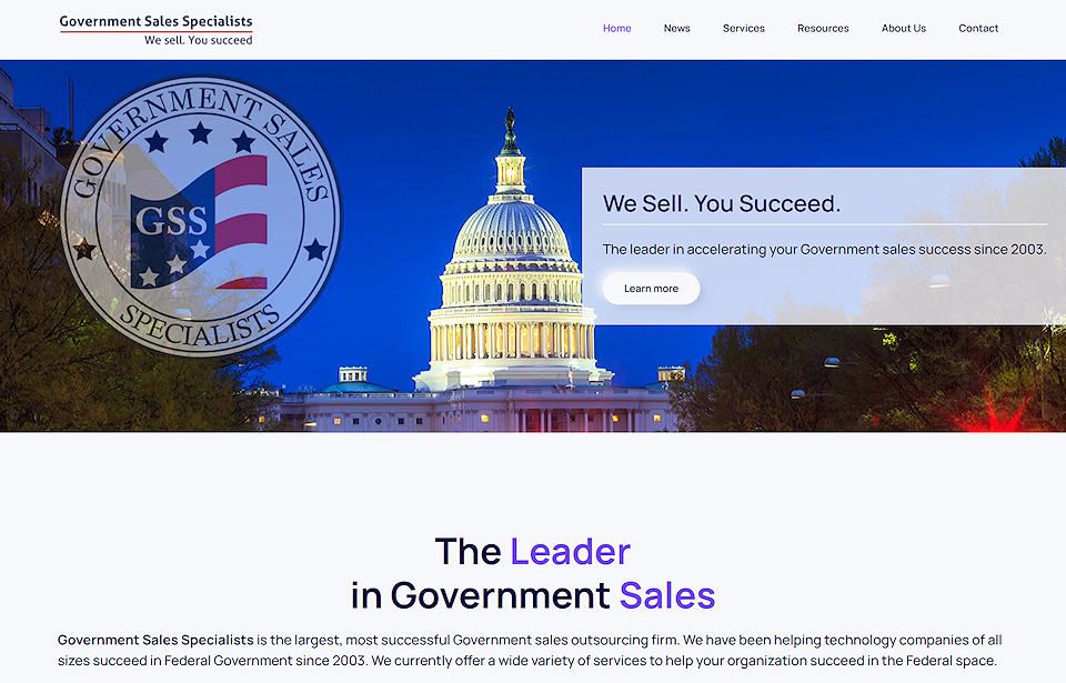 Government Sales Specialists Website