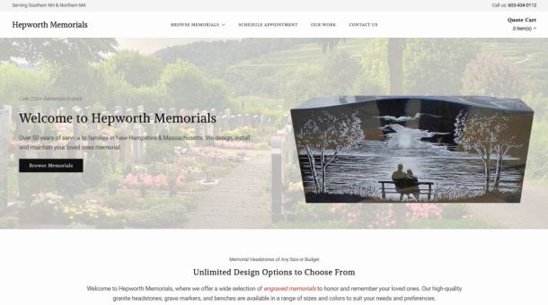 Hepworth Memorials Website