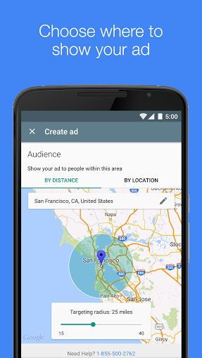 Where to Show Adwords Express