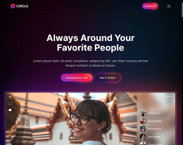 Circle Website Theme