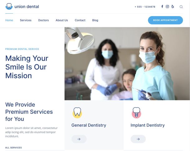 Union Dental Theme